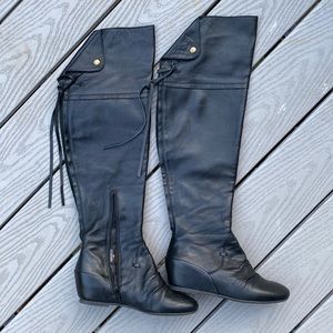 Over the Knee leather Boots